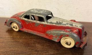 Vintage Hubley Kiddie Toy Diecast Packard Coupe With Tin Base