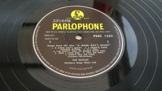The Beatles A Hard Days Night 1964 Uk Lp 1st Press Mono Minus Audio Hear