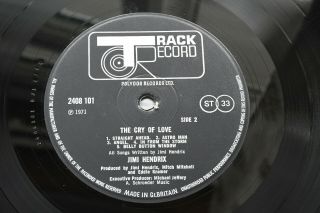 JIMI HENDRIX The Cry of Love SCARCE ORIG UK 1971 EX TRACK LP,  PLAYS LOVELY. 4