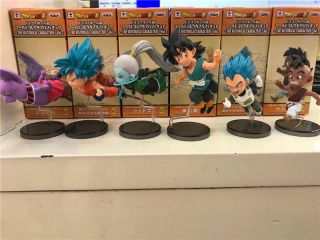 Set Of 6 Dragon Ball Z Dbz Wcf World Collectable 30th Vol.  6 Figure