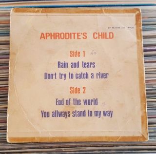 Aphrodite ' s Child ‎– End Of The World EP VERY RARE ISRAELI PS ISRAEL ONLY 2