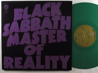 Black Sabbath Master Of Reality Warner Bros Lp Nm Green Vinyl 180g Gatefold