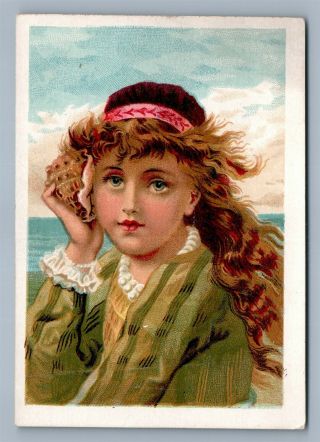 Victorian Trade Card Teas Coffees Great Atlantic & Pacific Tea Co.  Middletown Ny