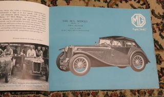 MG Midget Series ' T ' Sales Brochure - January 1938 4