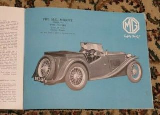 MG Midget Series ' T ' Sales Brochure - January 1938 5