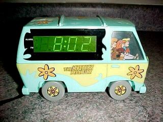 Vintage Hanna - Barbera Scooby - Doo Mystery Machine Van Alarm Clock & Night Light
