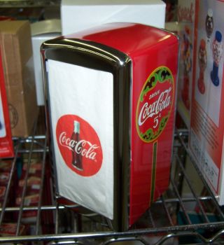 Coca Cola Coke Matching Cafe Style Napkin Dispenser Case Of 12