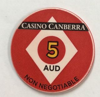$5 Casino Canberra - Casino Chip - Non Negotiable