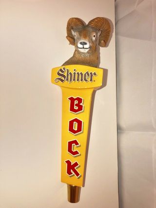 Shiner Bock Ram Head Beer Tap Handle