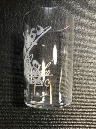 Vintage Edelweiss Beer Pre - Prohibition Etched Glass Schoenhofen Co.  Chicago,  ILL 2