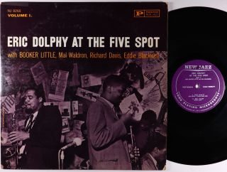 Eric Dolphy - At The Five Spot,  Vol.  1 Lp - Jazz - Njlp 8260 Mono