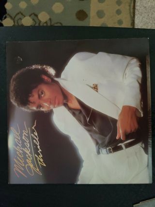 Michael Jackson Thriller Lp Vinyl Record Rare Promo First Pressing Qe - 38112 Ex