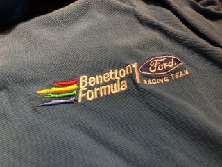 UNITED COLORS BENETTON FORMULA 1 FORD RACING ITALY POLO SHIRT MILD SEVEN BLUE XL 5