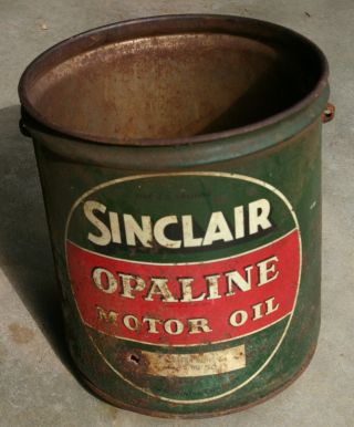 Very Rare 1930’s Sinclair Opaline 5 Gallon Motor Oil Can