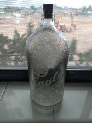Vintage Eagle Bottling 26 Oz Soda Bottle
