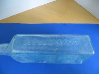 Hood’s Sarsaparilla Antique Bottle Ca.  1880’s Lowell Mass Aqua Opalescent 9 