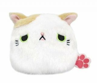 Neko Dango Shobon Sad Face Cat Plush Doll Stuffed Toy 7cm