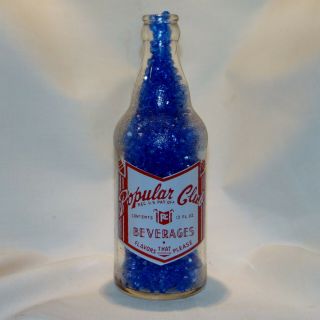 Rare Vintage Popular Club Soda Bottle,  Baltimore Co.  Maryland 12 Fl Oz.  Scarce