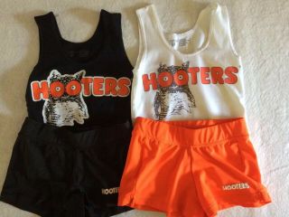 Hooters Uniforms Xxs Shorts Xsmall Tops