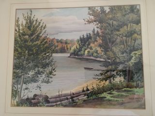Alex R Straker (1902 - 1972) Watercolor Painting Signed 1933 Ontario Art
