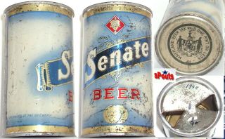 1948 Irtp Blue Senate Beer Can Washington Dc Flat Top Heurich District Columbia