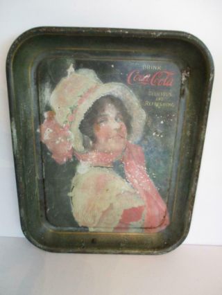 Antique 1914 Coca Cola " Betty " Advertising Tray