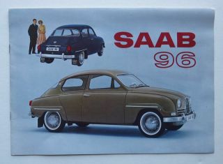 1963 Saab Brochure 96 Vintage