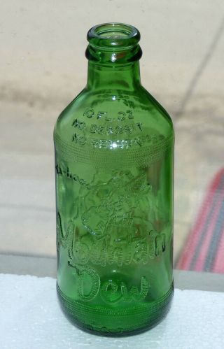 Vintage NDNR Canadian MOUNTAIN DEW Hillbilly glass soda bottle 2