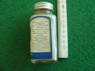 Vintage 50 ' s Rawleigh ' s milk of magnesia bottle/packaging/grocery/chemist 2