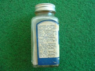 Vintage 50 ' s Rawleigh ' s milk of magnesia bottle/packaging/grocery/chemist 4