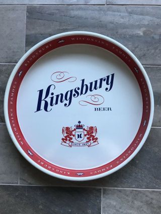 Vintage Kingsbury Beer Metal Tray