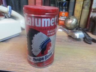 Calumet Baking Powder Soda Spice Tin Can Country Store 1 Pound 14 Oz