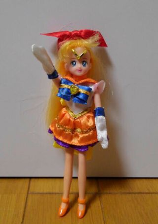 Sailor Venus Mini Size Doll Figure With A Rare Costume Bandai