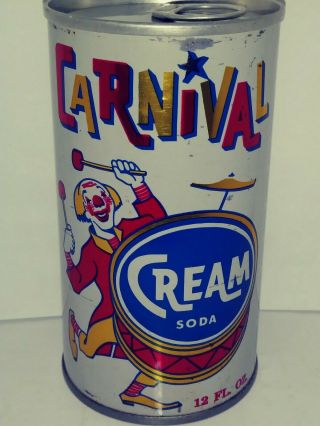 Carnival Cream Pull Tab Soda Can - Sunbury,  Pa 17801