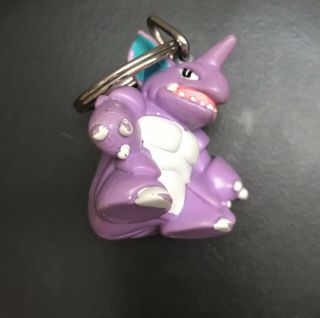 1999 Burger King Pokemon Nidoking Keychain Toy W/ Pokeball 3