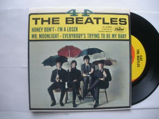Beatles 1965 0riginal Extended Play " 4 By The Beatles " Cap.  R - 5365