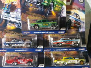 Hot Wheels 1/64 Car Culture Drag Strip Demons 1 Set Of 5 Cars Look At The Photos