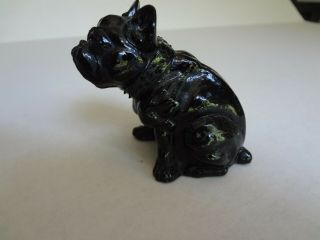 Vintage Antique Black French Bulldog Westmoreland Dog Figurine