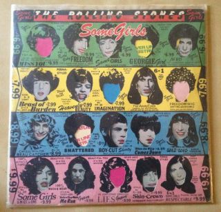 Rolling Stones Some Girls Og.  Vinyl Lp Censored Cover Jagger Beast Miss You G/g,