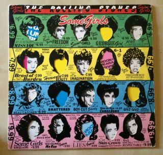 Rolling Stones Some Girls og.  Vinyl LP censored cover Jagger Beast Miss You G/G, 2