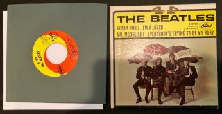 The Beatles ‎– 4 By 4 / 4 EP ‎– 1965 w/ Cardboard Sleeve Capitol R - 5365 US 2