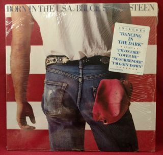 Bruce Springsteen Vinyl Lp Born In The Usa W/inner & Insert 1984 Columbia Shrink