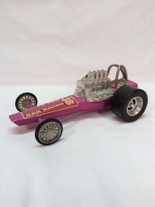 Buddy L Rail Racer 1960s 60s Dragster Drag Race Car Purple Hot Rod 8” Metal Toy