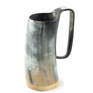 Medium Ox Horn Tankard Horn Mug Cup Beer Glass Viking Drinking Vessel