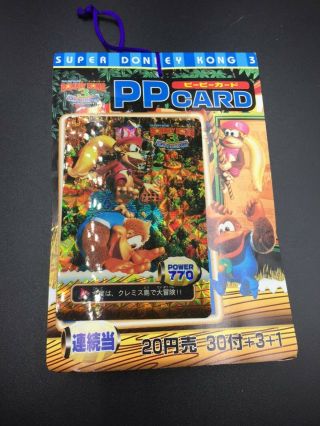 Donkey Kong Nintendo Pp Card 1 Bunch Old Card Very Rare Amada From Japan （5）