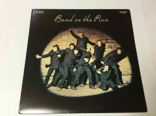 Paul Mccartney & Wings Band On The Run 1975 Japan Vinyl Lp Esp - 80235,  Poster