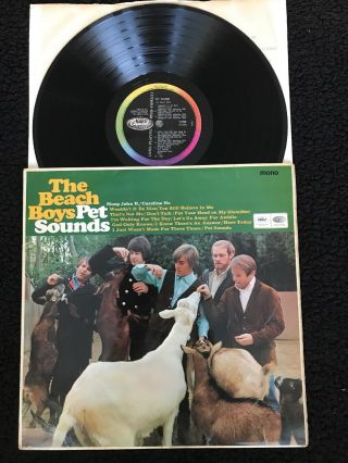 The Beach Boys - Pet Sounds Vinyl Lp Mono Capitol T 2458 (1966) 1st Press Vg,