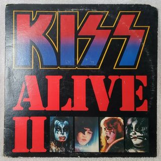 Kiss 1978 Alive Ii 12 " Vinyl 33 Dbl Lp Live Hard Rock Compilation Casablanca