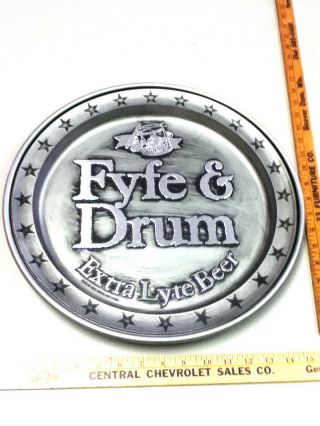 Fyfe And Drum Beer Sign Bar Signs 1 Charger Vintage Brewery Extra Lyte Old Us5