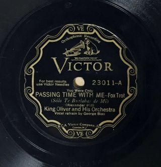 78 Rpm - - King Oliver And His Orchestra,  Victor 23011,  E - Jazz